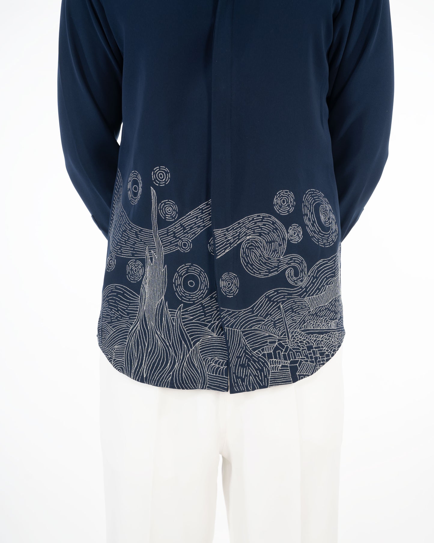 STARRY NIGHT NAVY BLUE SHIRT