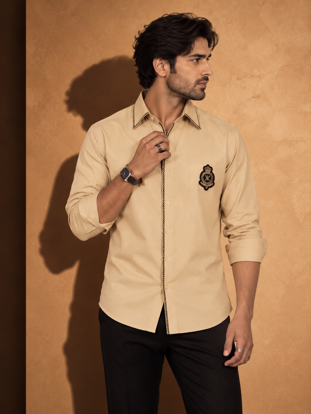 Crest Beige Shirt