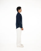 STARRY NIGHT  NAVY BLUE SHIRT - Menoir
