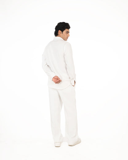 RED DRAG FLYY  WHITE SHIRT