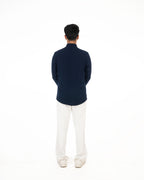 HORIZON CHAIN NAVY BLUE SHIRT - Menoir