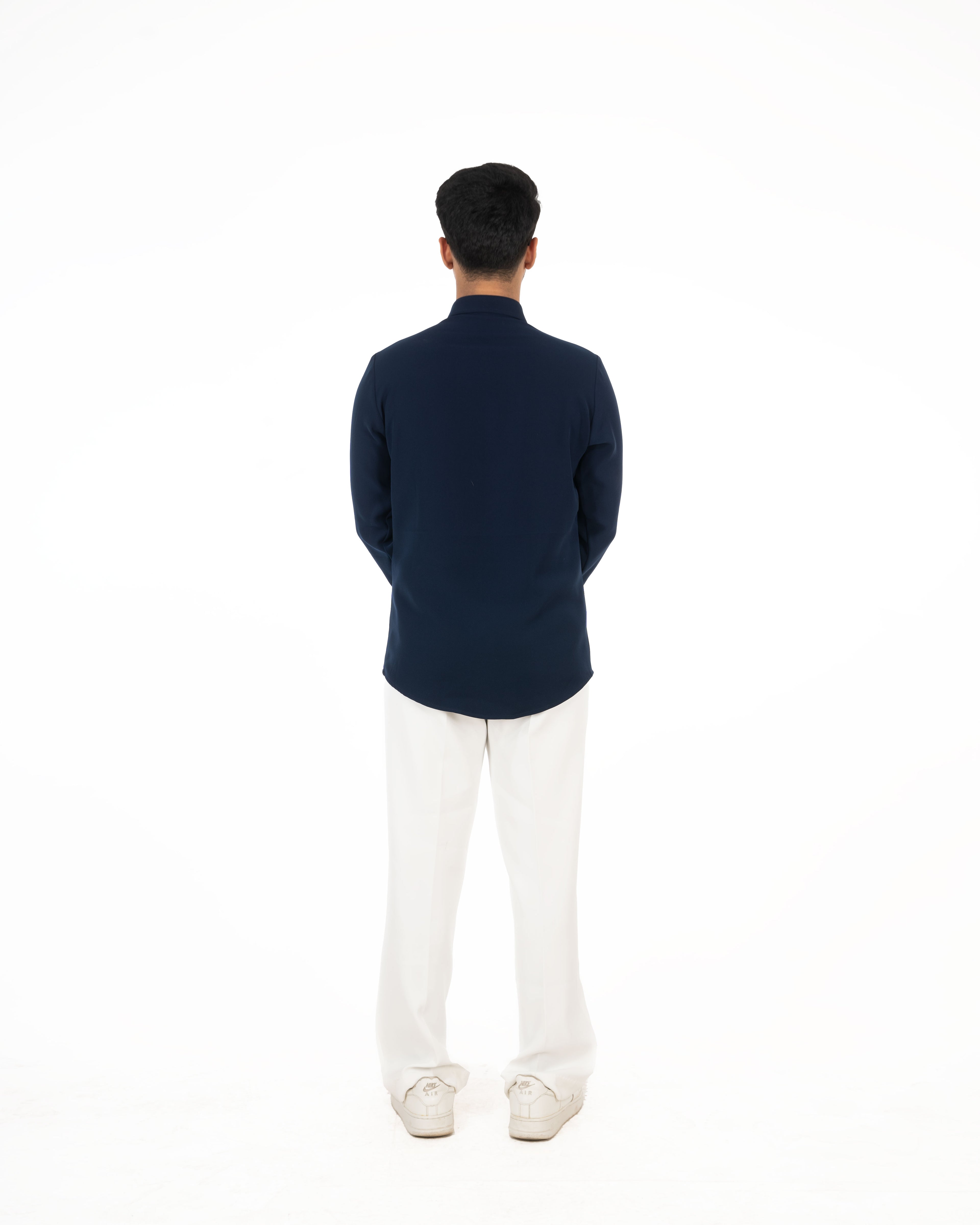 HORIZON CHAIN NAVY BLUE SHIRT - Menoir