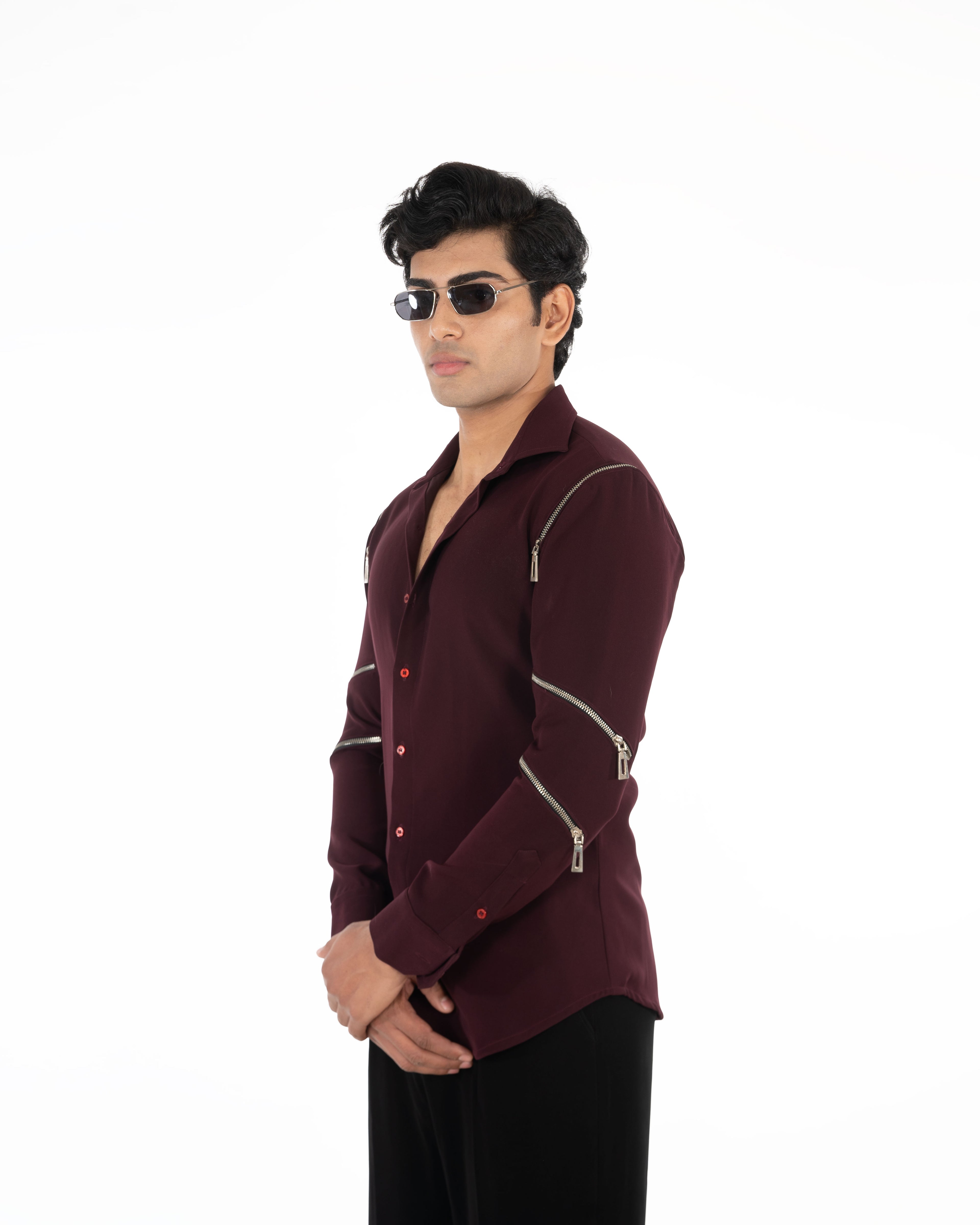 CHAINED WINE SHIRT - Menoir