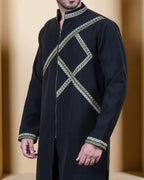 Green Sigil Zip Kurta