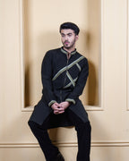 Green Sigil Zip Kurta