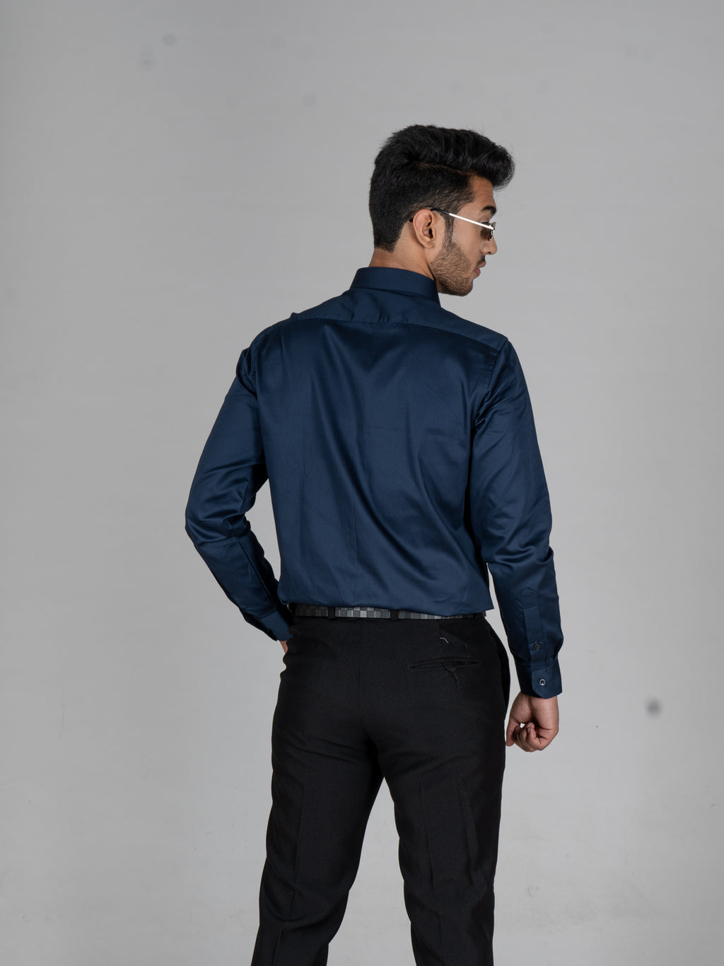 ETHNIC SIDE BLUE EMBROIDERED SHIRTS - Menoir