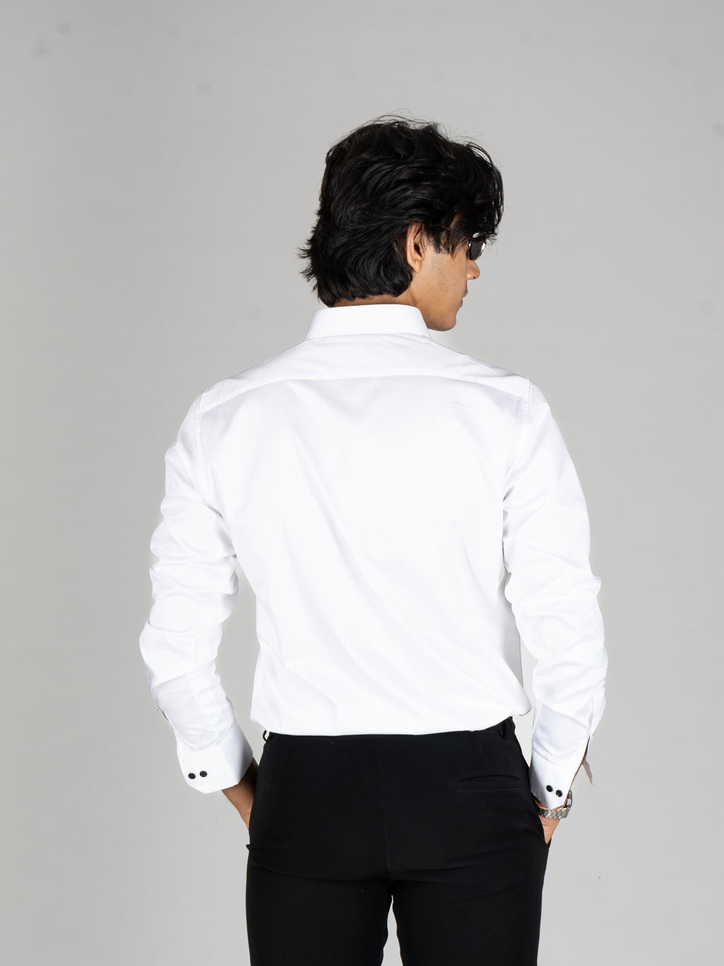 ARCH STRIPES WHITE SHIRT - Menoir