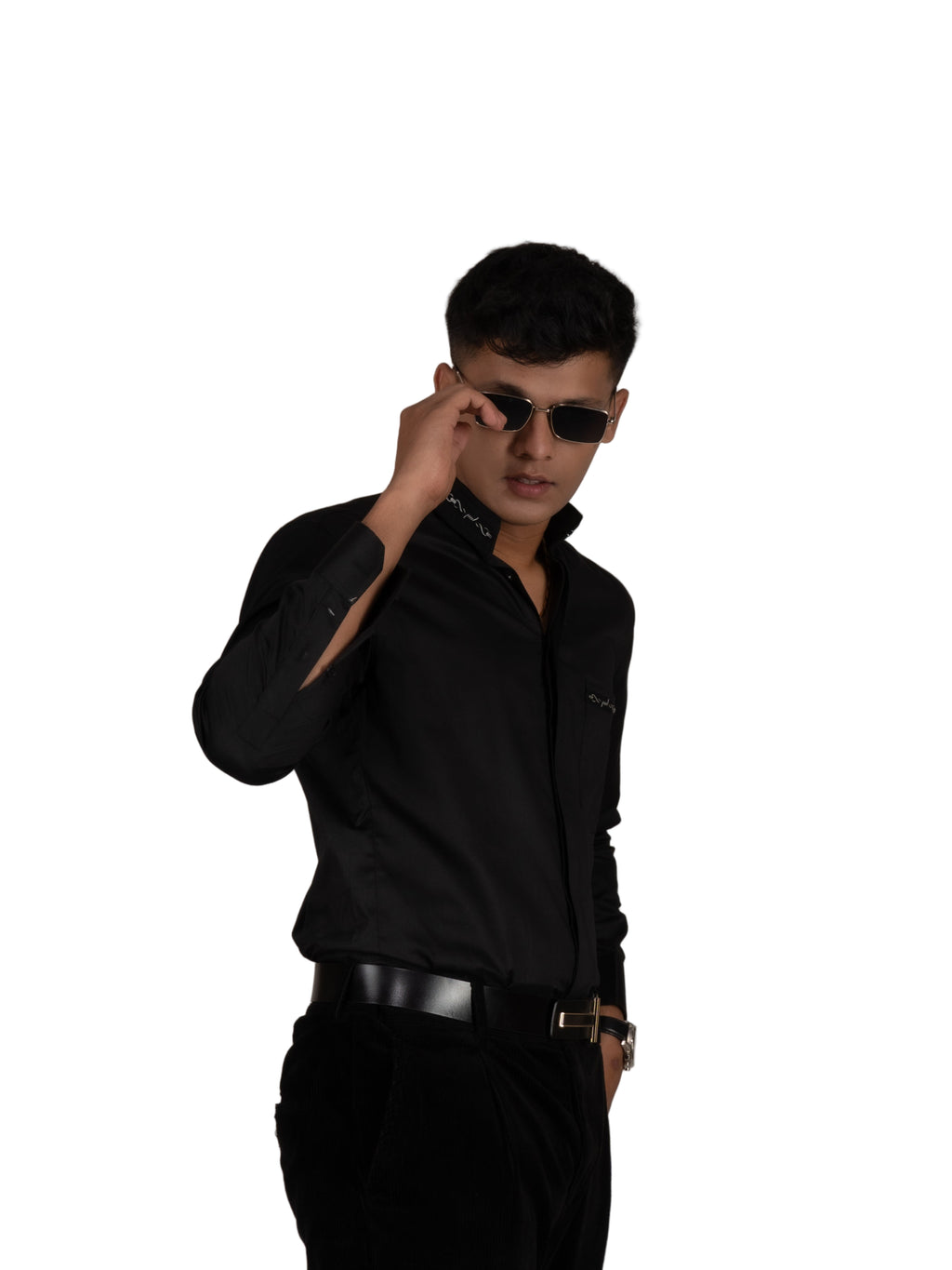 BARBED WIRE BLACK SHIRT - Menoir