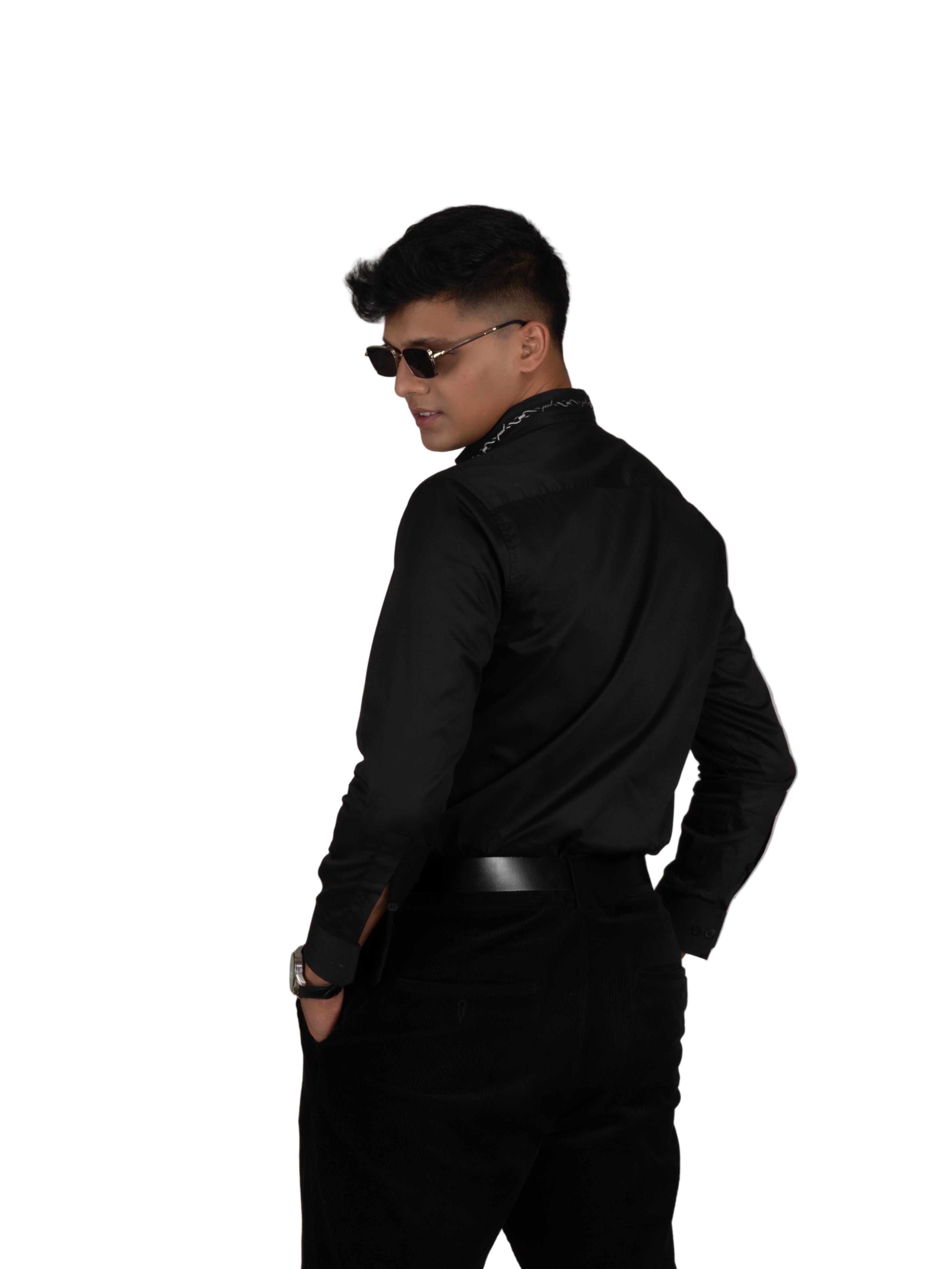 BARBED WIRE BLACK SHIRT - Menoir