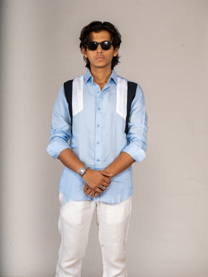 PATCHED SHADES OF BLUE