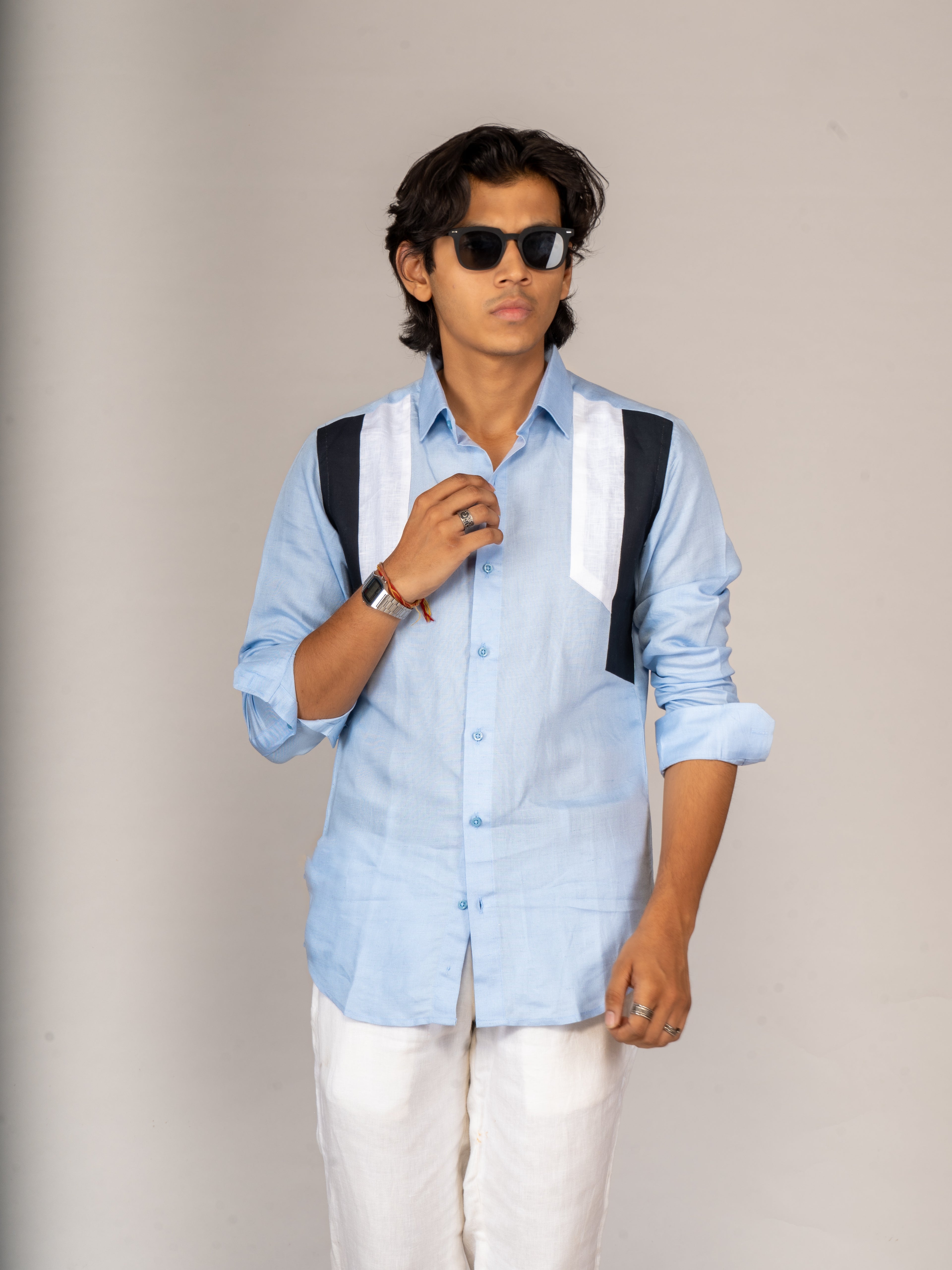 PATCHED SHADES OF BLUE - Menoir