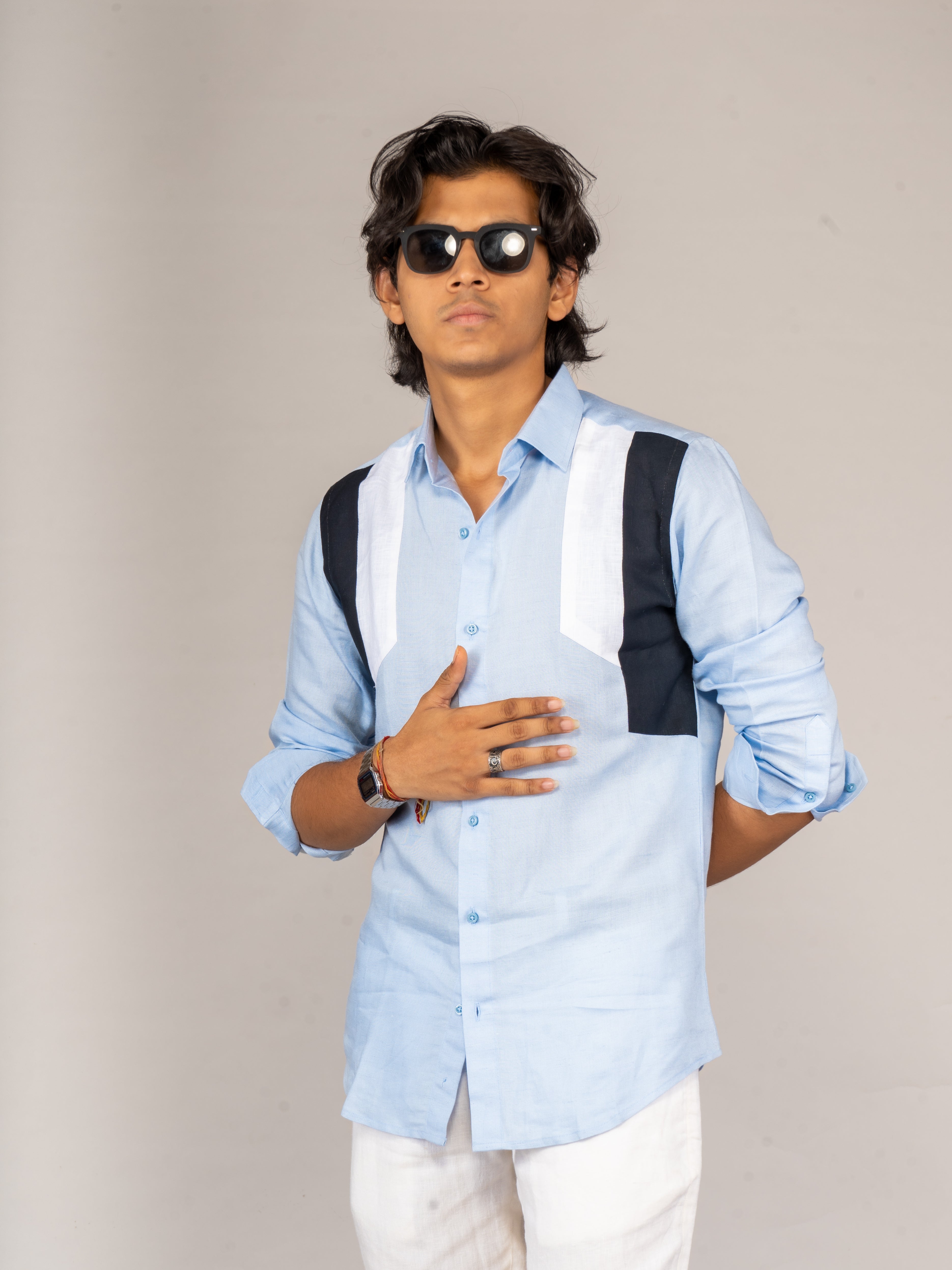 PATCHED SHADES OF BLUE - Menoir