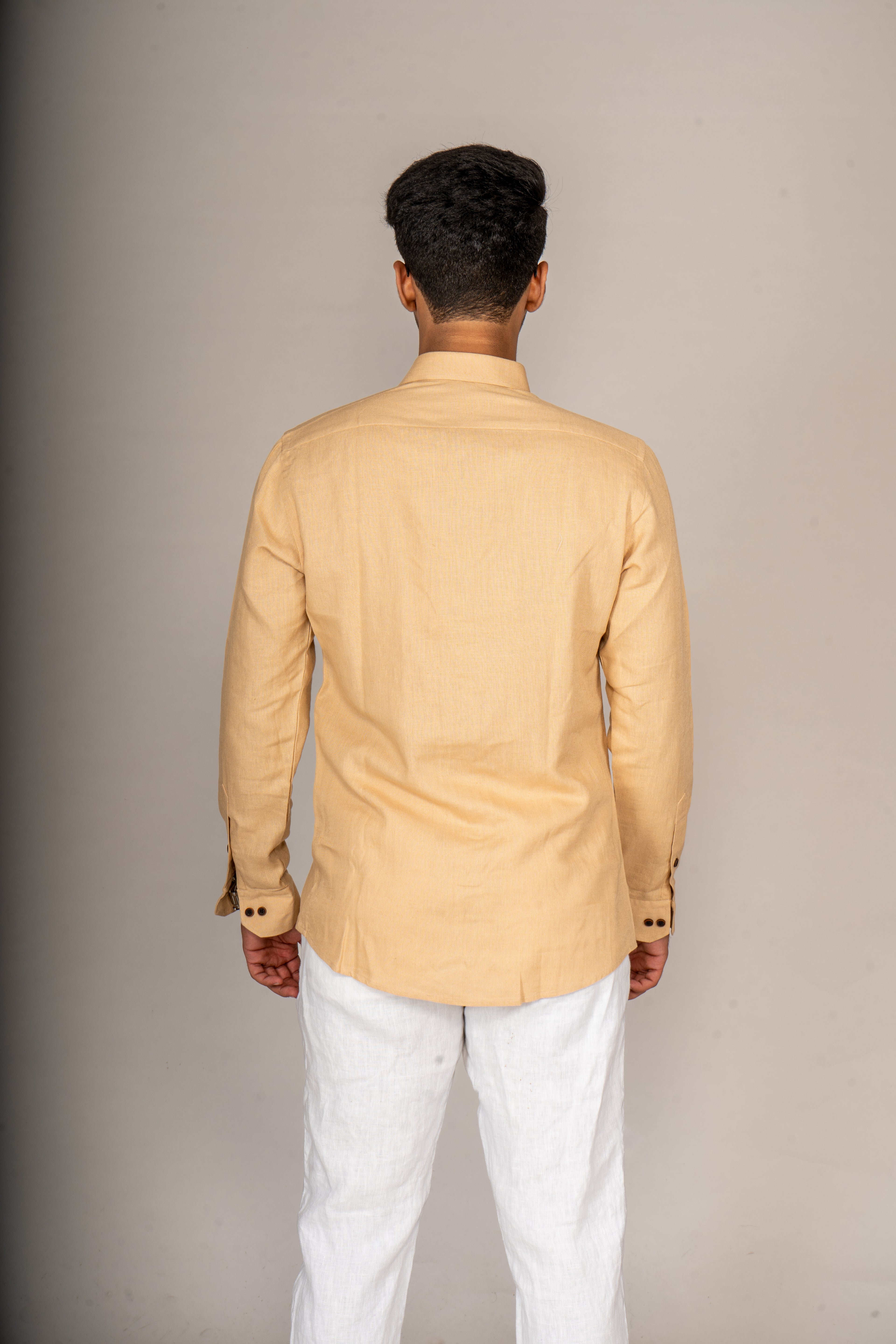 MN01 BEIGE LINEN SHIRT - Menoir