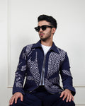 Lunar Grid Navy Jacket