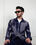 Lunar Grid Navy Jacket