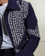 Lunar Grid Navy Jacket