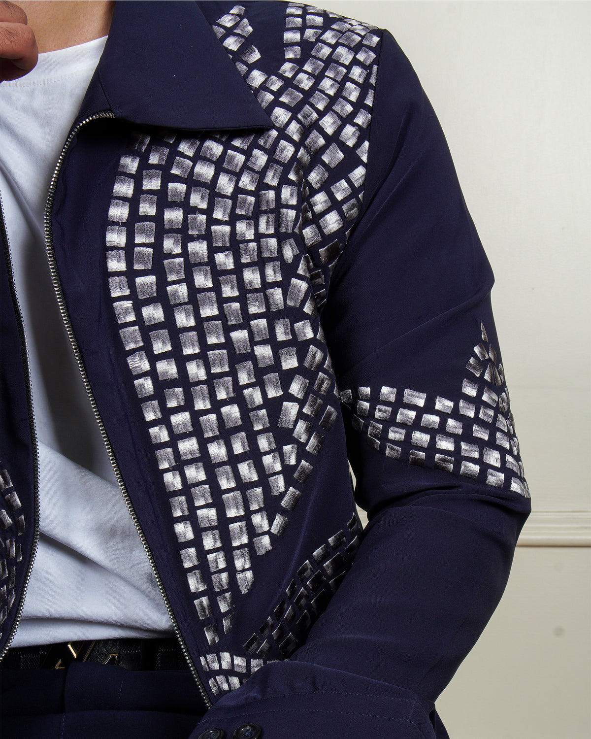 Lunar Grid Navy Jacket