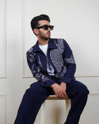 Lunar Grid Navy Jacket