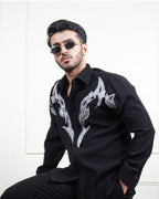 Vanguard Black Embroidered Shirt