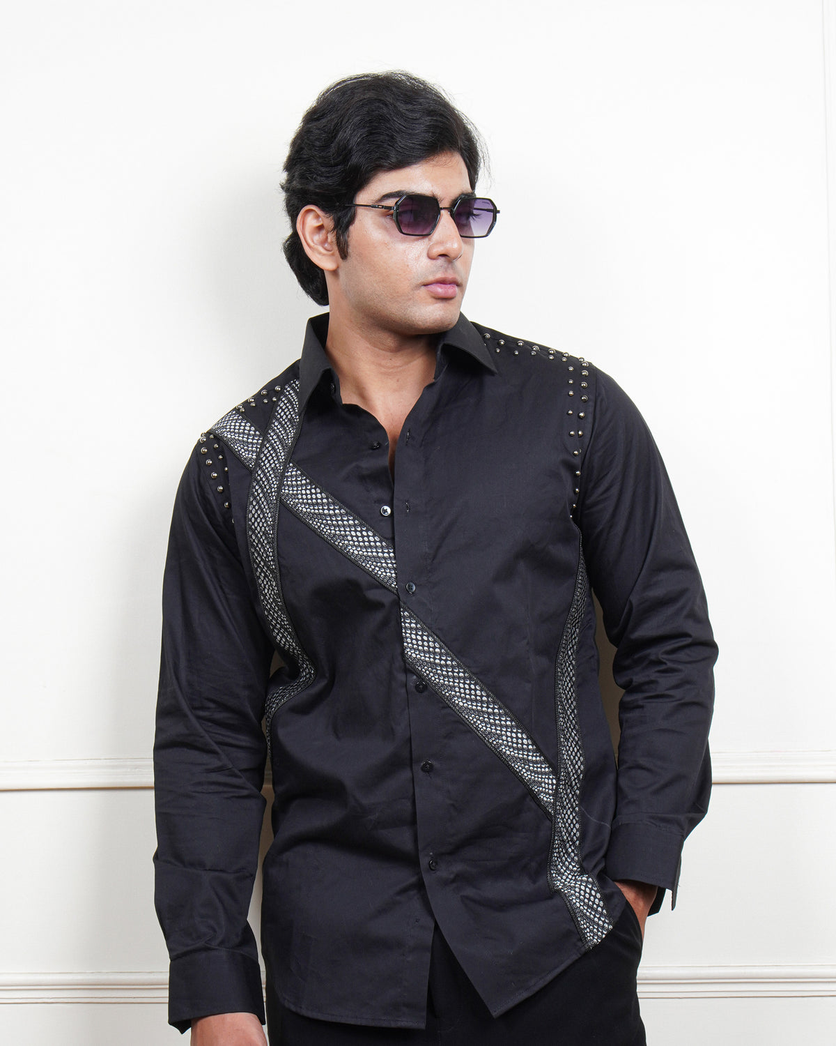 Black Reign Embellished Shirt