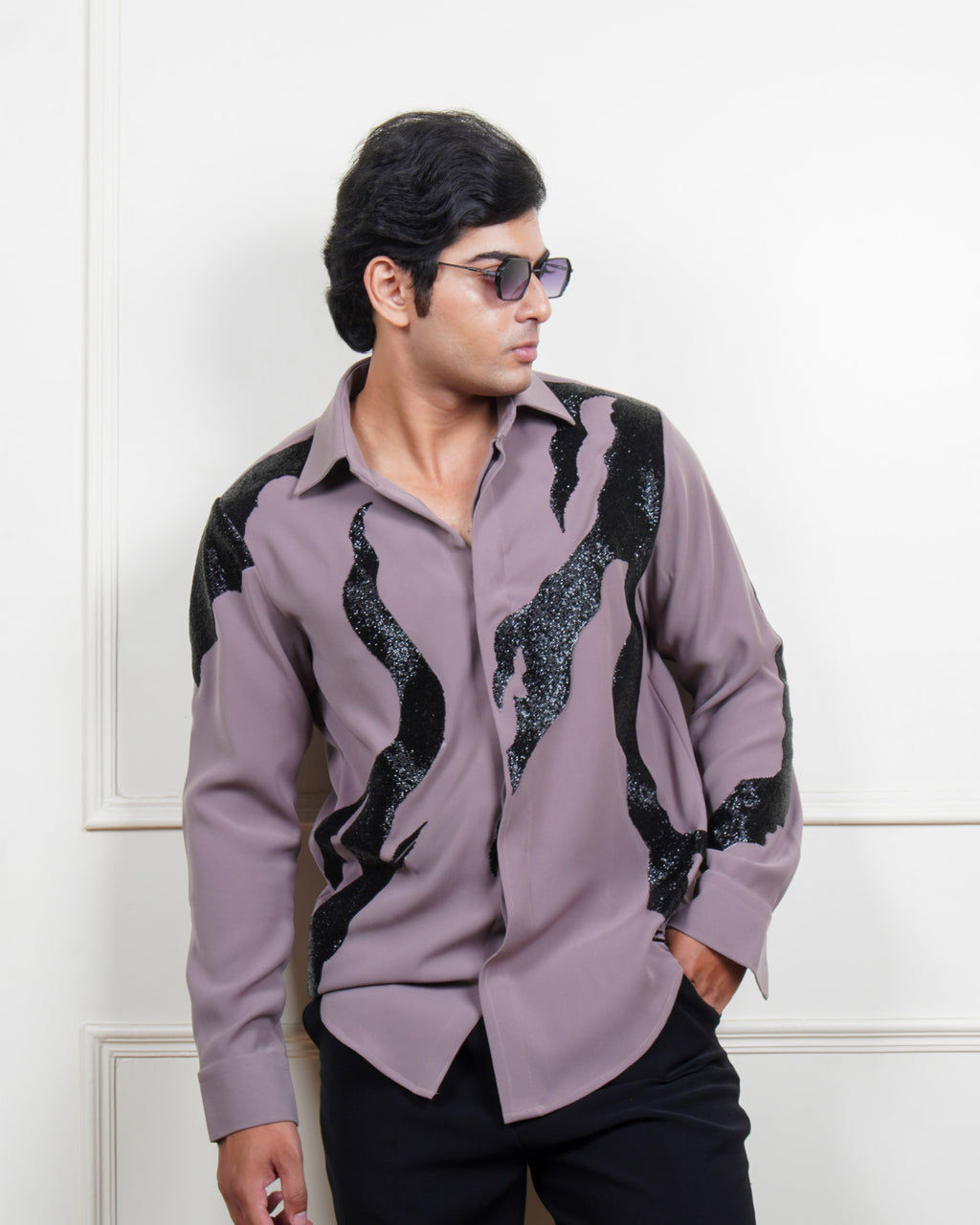 Black Nox Embroidered Shirt