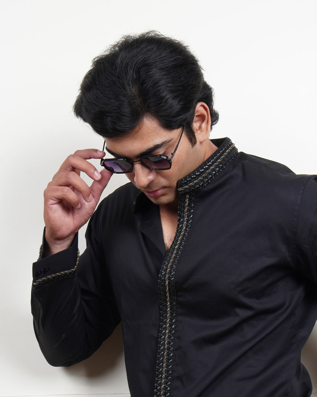 Linear Black Shirt