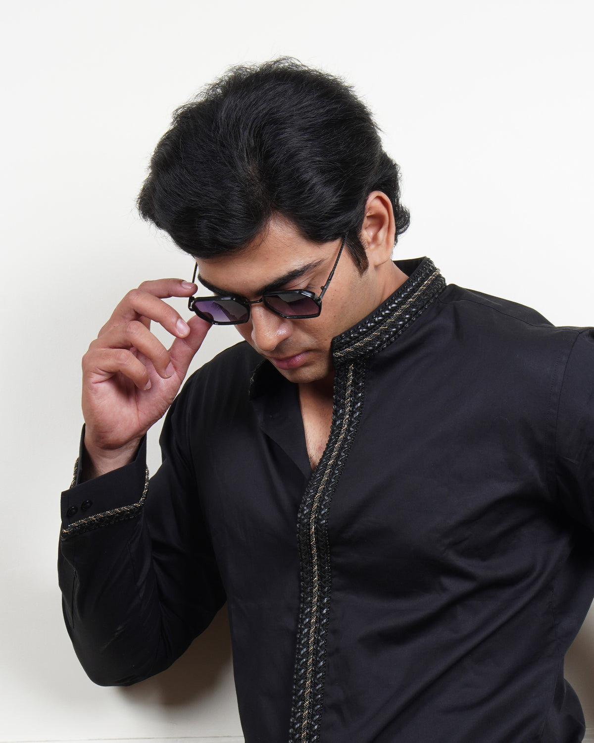 Linear Black Shirt