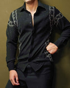 Shadow Black Embroidered Shirt